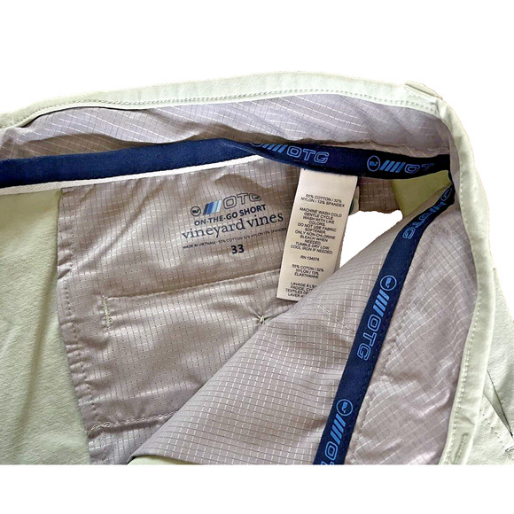 Vineyard Vines On The Go Shorts Mens 33 Blue Stretch 9" Inseam Performance Golf - Picture 7 of 7